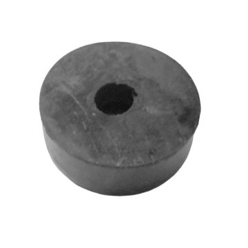 Butoir battu caoutchouc noir rond Ø21mm, H11mm