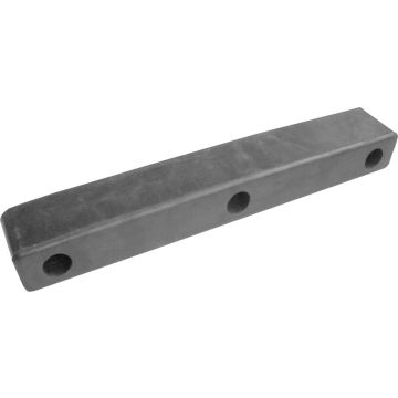 Butoir battu caoutchouc noir L 400/420 L 50 H 62mm
