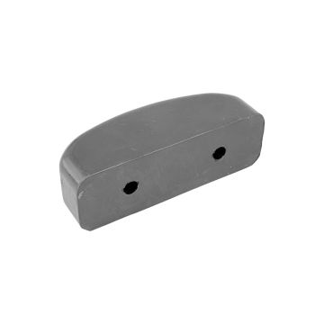 Butoir battu caoutchouc noir 125x40mm, H45mm