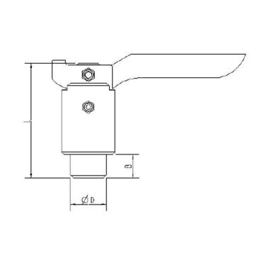 Federriegel, L: 100 mm, Bolzen Ø30 mm