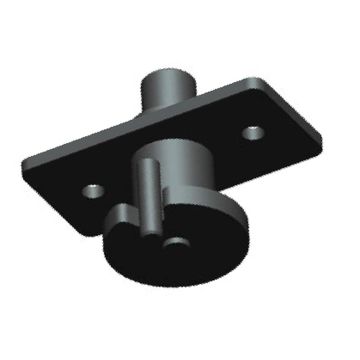 Verrou à ressort  L   44mm, boulon Ø11.9mm