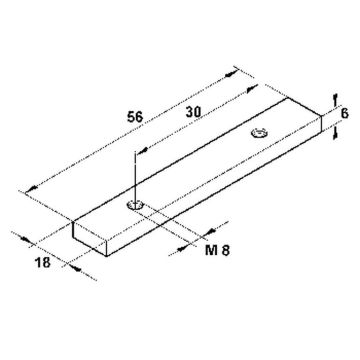 Gewindeplatte verzinkt