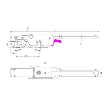 Pendelverschluss zum Anschrauben