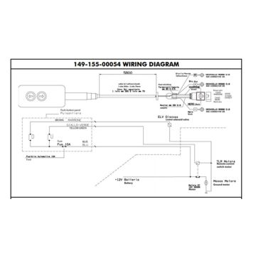Télécommande pour agrégat électrohydraulique 12V, 150A