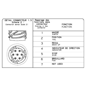 Schlussleuchte Vignal LC5-3.1 12-24V  links / rechts