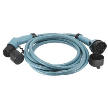 Ladekabel 32A, 22kW, 6mm², 8m, gerade, Typ 2- Typ 2