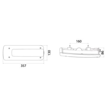 LED Schlussleuchte Vignal LC 10 LED KV 21  24V  rechts