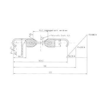 Ressort de traction à l'intérieur, 1204353000