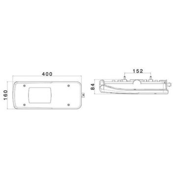 LED Schlussleuchte Vignal LC11 LED KI 21ac 24V rechts