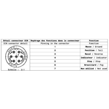 LED Schlussl. Vignal Glowing LC12 GT-1  24V  links