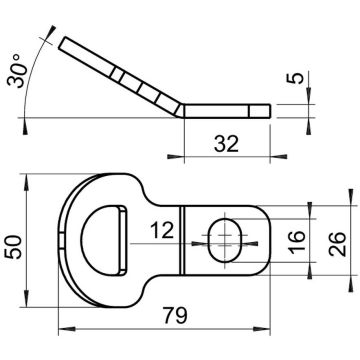 Guide-câble pour câble d'arrêt 1236099