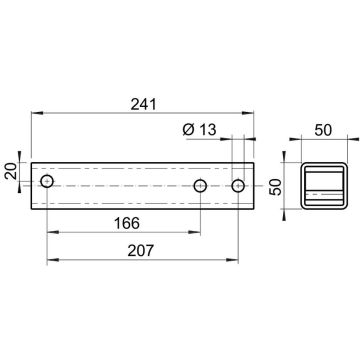 Distanzstück AL-KO, Deichsel/Auflaufeinr 1730095