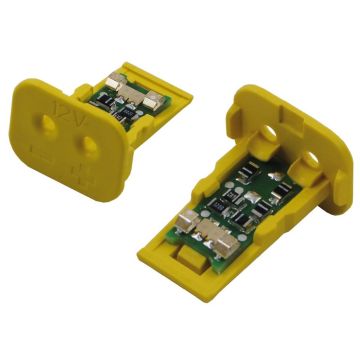 Cale avec LED 12V pour fiche allemande 2 pôles 17416000