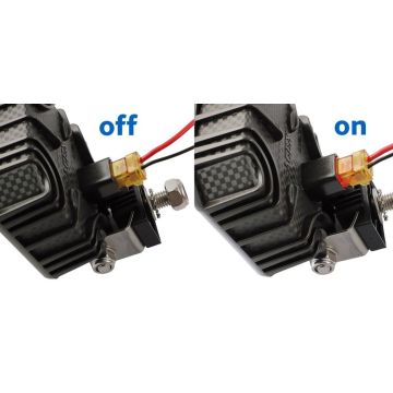 Keil mit LED 12V zu Deutschstecker 2-pol 17416000