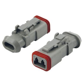 Prise allemande 2 pôles avec adaptateur (DT06-2S-E008) sans broche ! IP68