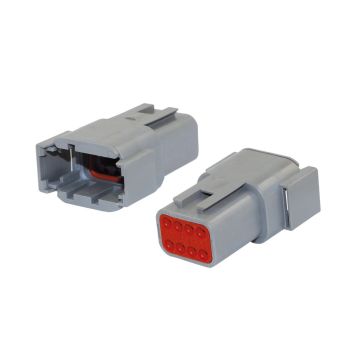 Deutschdose 8-pol Mini ohne Pin !! (DTM048PA) IP68