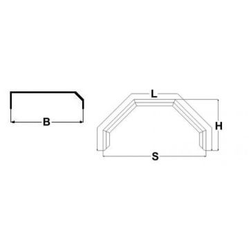Kotflügel 260/800 Alu Riffelblech