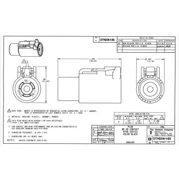 Connecteur allemand HD 1 pôle (DTHD0618S) IP68