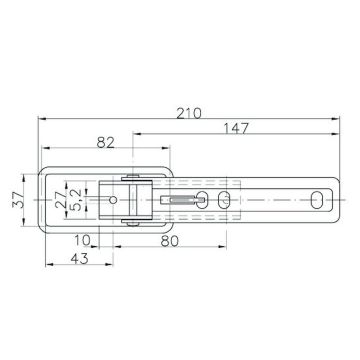 Fermeture excentrique avec étrier rond 5mm (W)