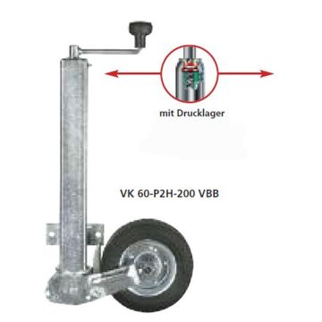Béquille    250kg  60mm  course 300mm Winterhoff