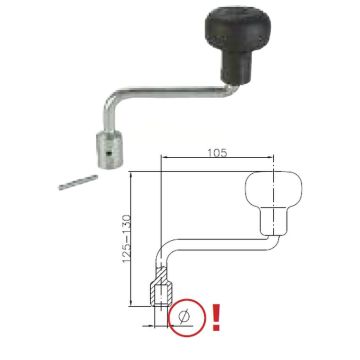Kurbel (Bohrung 17mm) Winterhoff