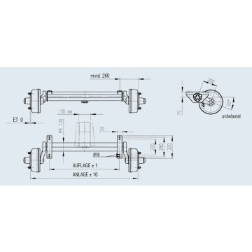 GFA 2500kg, A: 1100mm, C: 1630mm 20054205