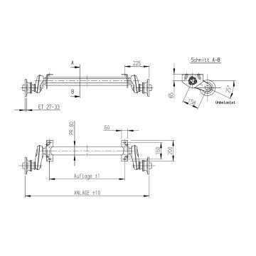 GFA UGB 1000kg, A: 1100mm, C: 1550mm