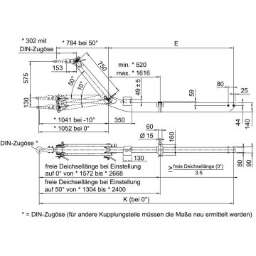 Verstelldeichsel AL-KO Typ 162 VB, 1600kg 20057701