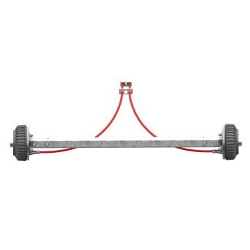 Essieu rigide freiné 1500 kg, A: 1750mm, C: 2200mm