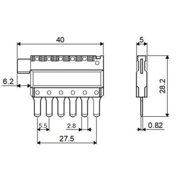 Flachstecksicherung MULTI  6x 7.5A bis 32V