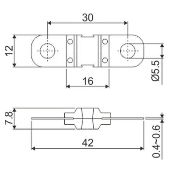Sicherung Midi, gelb, 60A, max. 32V  1 Pack = 10 Stk. !!