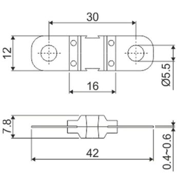 Sicherung Midi, rosa, 125A, max. 32V  1 Pack = 10 Stk. !!
