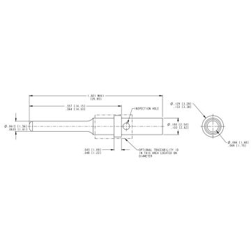 Contact à broche pour l'allemand DT, prise de courant 0,75 - 1,5mm²,