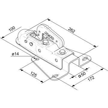 Crochet accouplement V 75-AK7