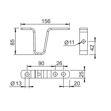 Abstützbügel AL-KO, zu Rohrdeichsel