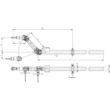 Verstelldeichsel Knott KHV 13 Din- Öse
