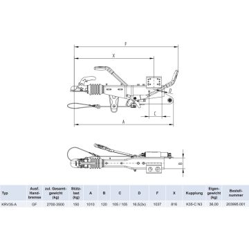 AE KNOTT: KRV35-A GF, 2700-3500kg 203995001