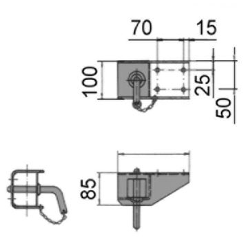 Collier pour pied béquille n°-art. 205702