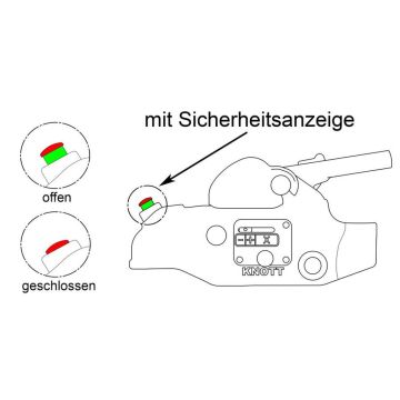 Kugelkupplung Ø 45/50mm, 3000kg absperrbar 207437001