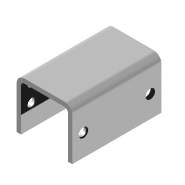 Tôle d'adapteur pour raccord carré 60mm