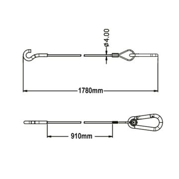 Câble de securité 980mm