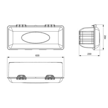 Feuerlöscher Kasten für 6 kg Feuerlöscher