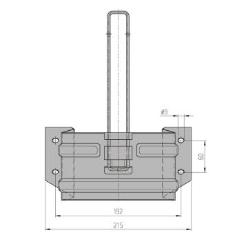 Radkeilhalter verzinkt