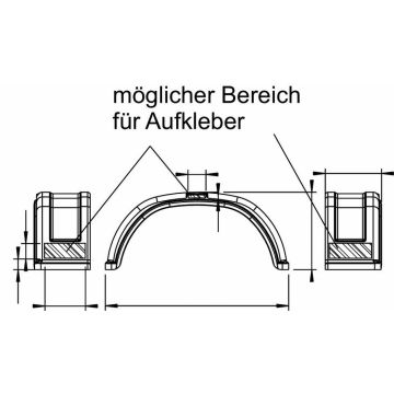 Garde boue 1-essieu plastique thermoformé 245821