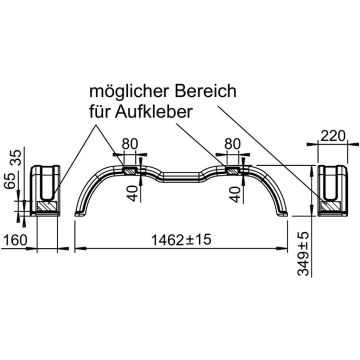 Kotflügel 220/1462 Tandem Kunststoff tiefgezogen