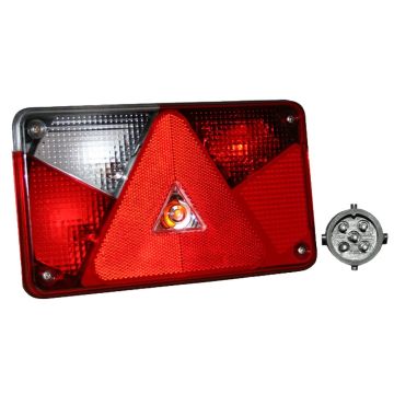 LED Schlussleuchte Hybrid !! Multipoint V  rechts 12V 248714007