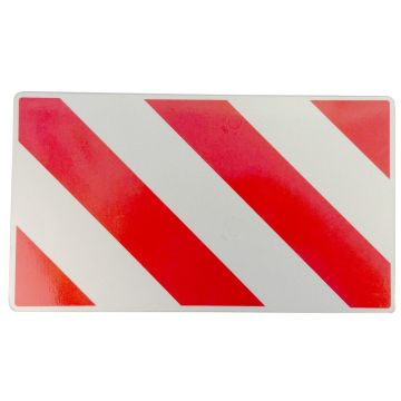 Warntafel 350 x 200mm, rot/weiss, beidseitig bedruckt
