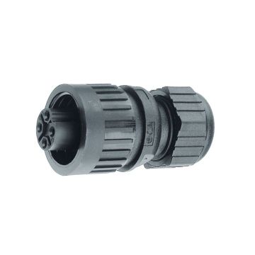 Steckdose 4-pol Kunststoff 16A, 400V,  mit PG Verschraub.