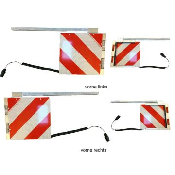 LED Markiertafeln Satz Rot /Weiss 12/24V Vorne
