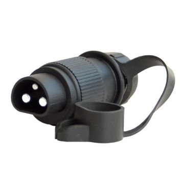 Stecker 3-pol (Stift) mit PG 16 Verschraubung  6-24V